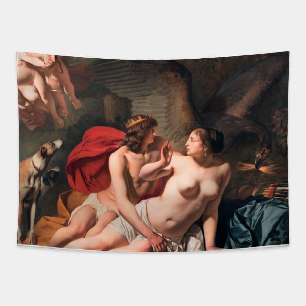 Jupiter and Callisto by Caesar van Everdingen Tapestry by Classic Art Stall