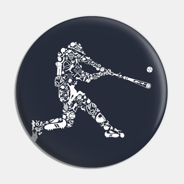 Baseball Player Pin by DesignedByFreaks