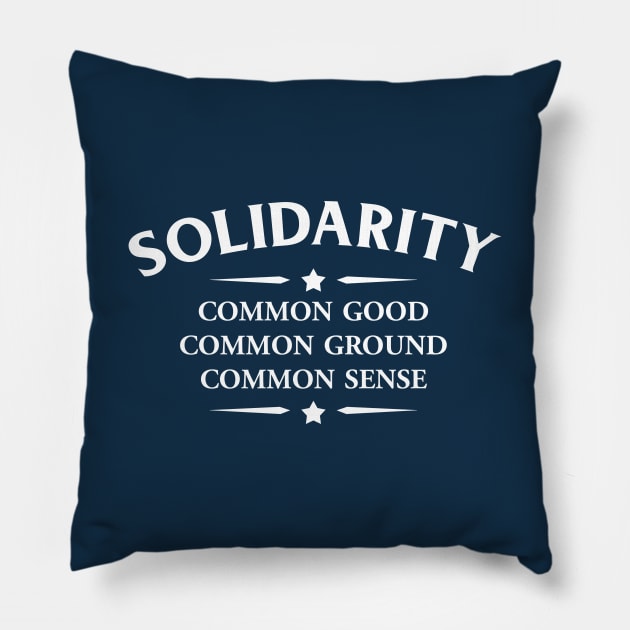 American Solidarity Party Slogan Pillow by ASP