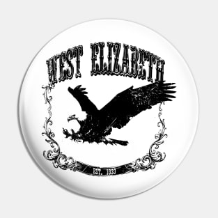 West Elizabeth Eagle Print Pin