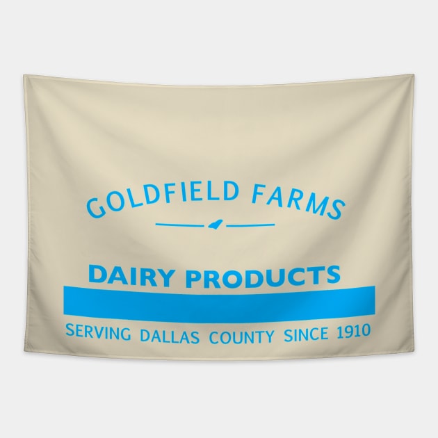 Goldfield farms serving Dallas County since 1910 Tapestry by Diversions pop culture designs