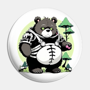 Upset bear Pin