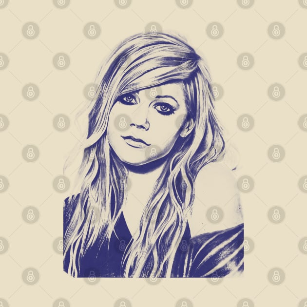 Avril Lavigne Blue Style vintage by nikobabin