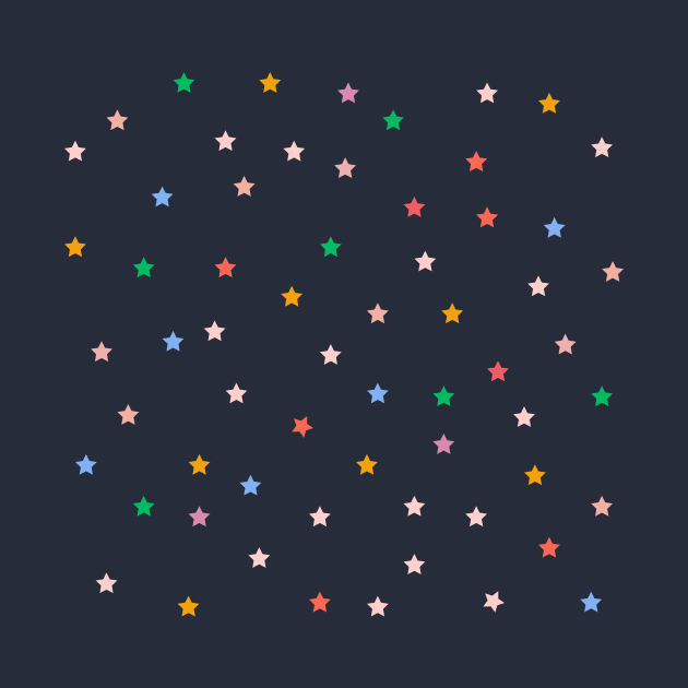 Multi Colored Stars in the Sky by lucybrownlane