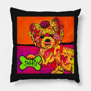 Stylin' Swifty Valentine Yorkie Pillow