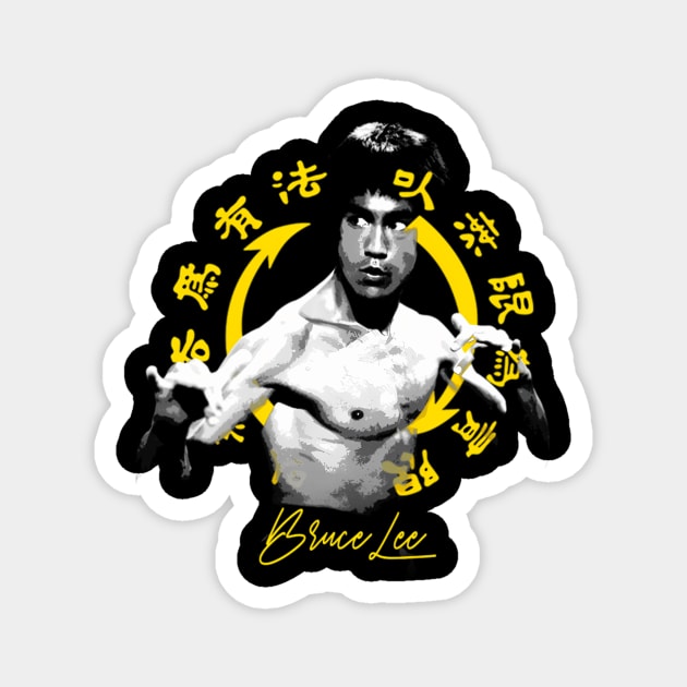 Lee LegendMovie Jeet Kune Do Bruce Be Water Magnet by Garmentcrooks