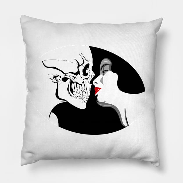 Lethal Kiss Pillow by The Red & Blue Pill