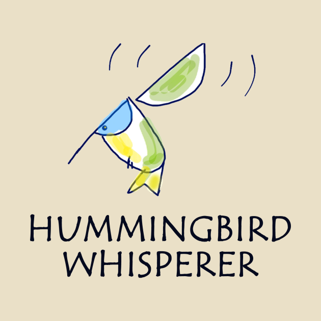 Cute Hummingbird Sketch Tee by DISmithArt