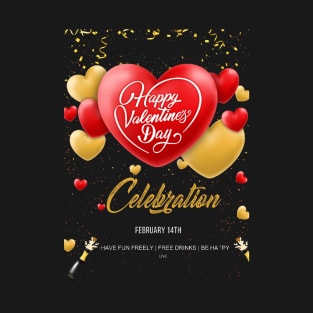 Happy Valentine's Day Celebration T-Shirt