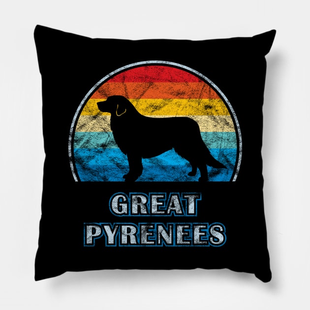 Great Pyrenees Vintage Design Dog Pillow by millersye