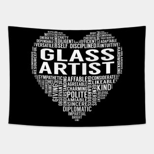 Glass Artist Heart Tapestry