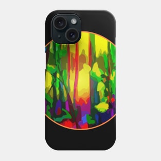 Circle Abstract Jungle Multicolor Phone Case