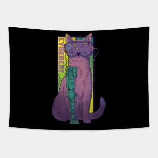 Cyber Cat Tapestry