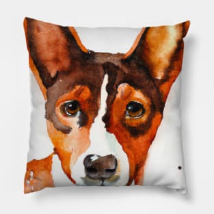 Basenji Watercolor - Dog Lovers Pillow