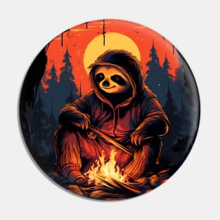 Campfire Sloth Pin