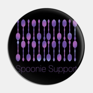 Spoonie Support! (Purple) Pin