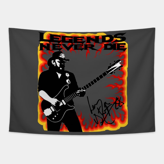 Lemmy Kilmister Tapestry by BIG DAWG APPAREL