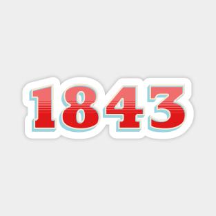 1843 red Magnet