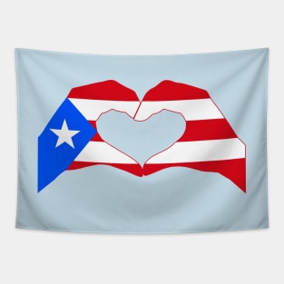 We Heart Puerto Rico Patriot Flag Series Tapestry