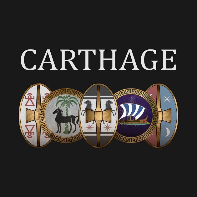 Carthage - Ancient Punic and Carthaginian Shields - Carthaginian Army by AgemaApparel