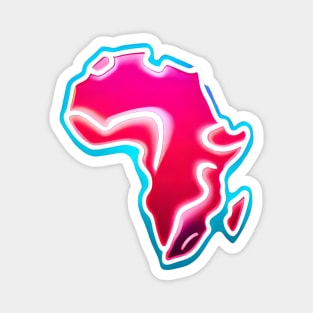 Pink Alkebulan Africa Magnet