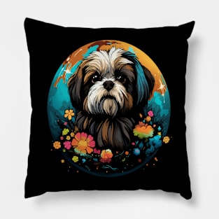 Shih Tzu Earth Day Pillow