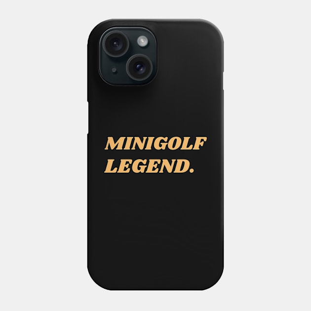 Minigolf Legend Phone Case by Teqball Store