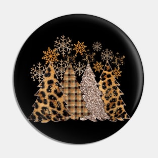 Buffalo Plaid - Christmas Trees Leopard - Snow Pajama Pin