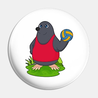 Mole Volleyball player Volleyball Pin