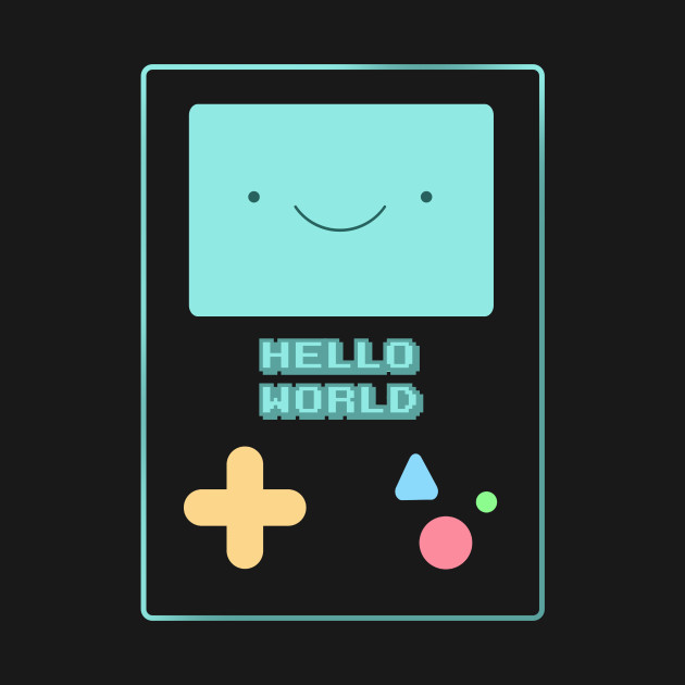 Discover Cute Adventure Time Bmo Hello World Programmer Programming Female - Bmo Hello World - T-Shirt