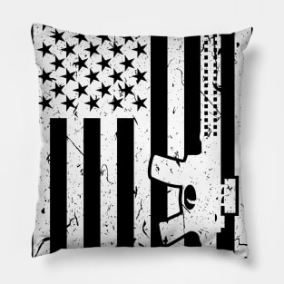 Distressed Flag with AR15 Pillow