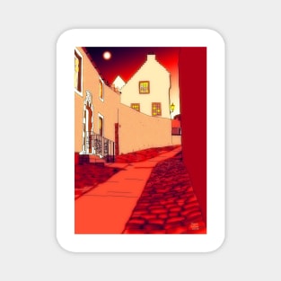 Dysart: Scottish Town digital drawing Magnet