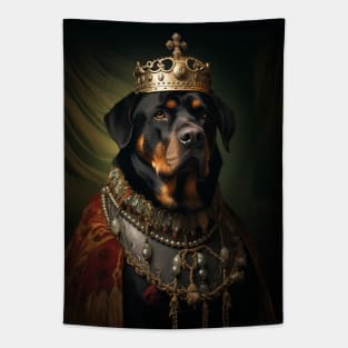 Regal Rottweiler - Medieval German Queen Tapestry