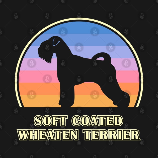 Soft Coated Wheaten Terrier Vintage Sunset Dog by millersye