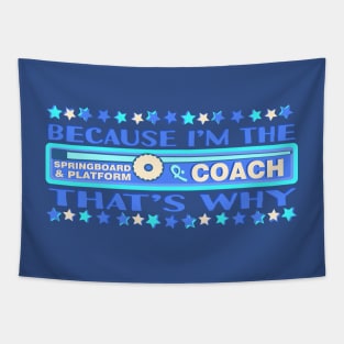 Springboard & Platform Diving Coach Tapestry