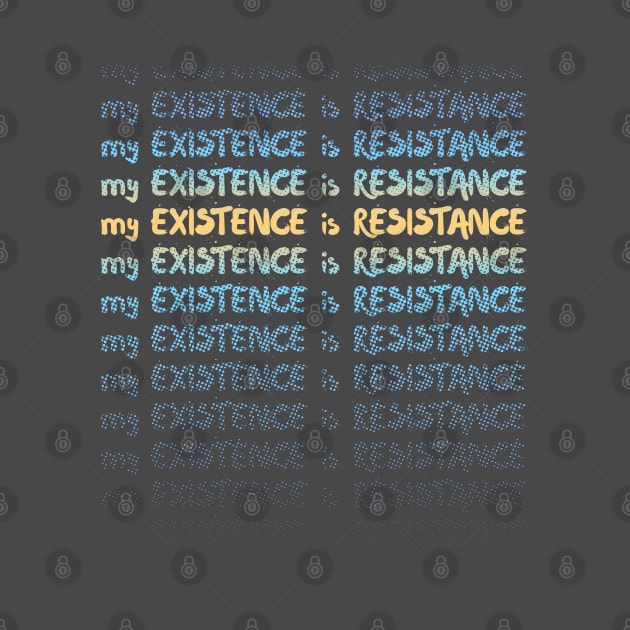 My Existence Is Resistance s3 Orange Slide by Model Deviance Designs