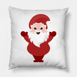 Cheerful cartoon Santa Claus Pillow