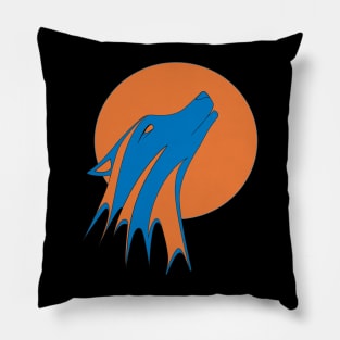 Howl Blue and Orange Pillow