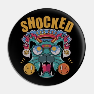 Shocked face Pin