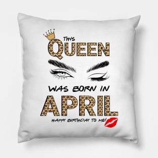 April Birthday Pillow