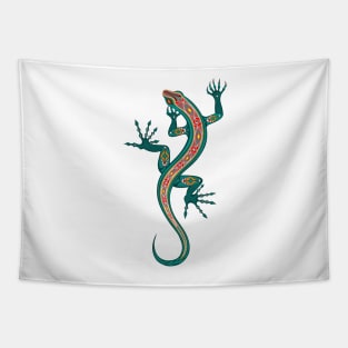 Green Lizard Tapestry