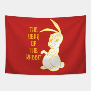 Year of the Rabbit Gold Tapestry