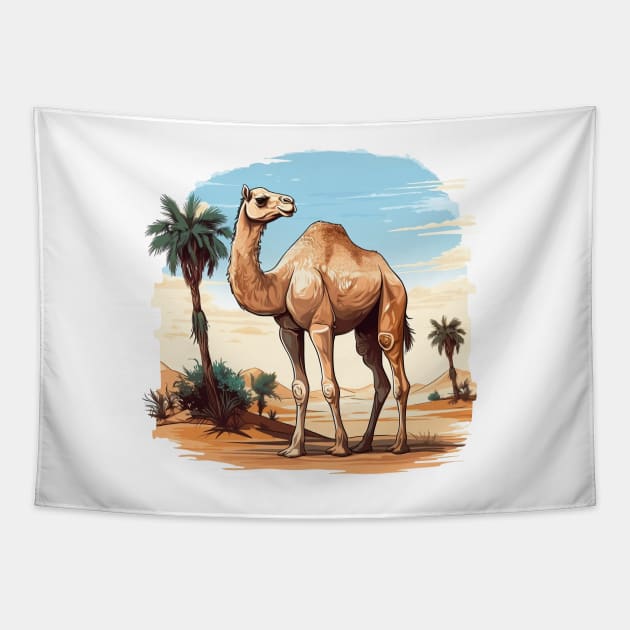 Desert Camel Tapestry by zooleisurelife