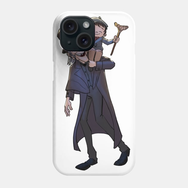 Ebenezer Scrooge & Tiny Tim Phone Case by JoshNelsonArt