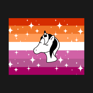 Lesbian Sparkle Unicorn T-Shirt