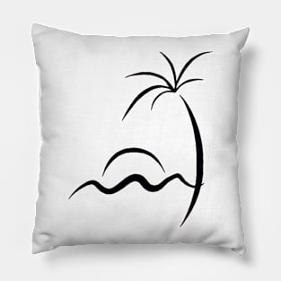 Sunset island Pillow