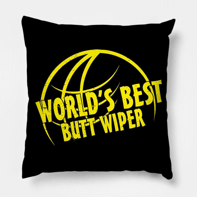 Best Butt Wiper CNA Nursing Funny Humor Globe Pillow by Mellowdellow