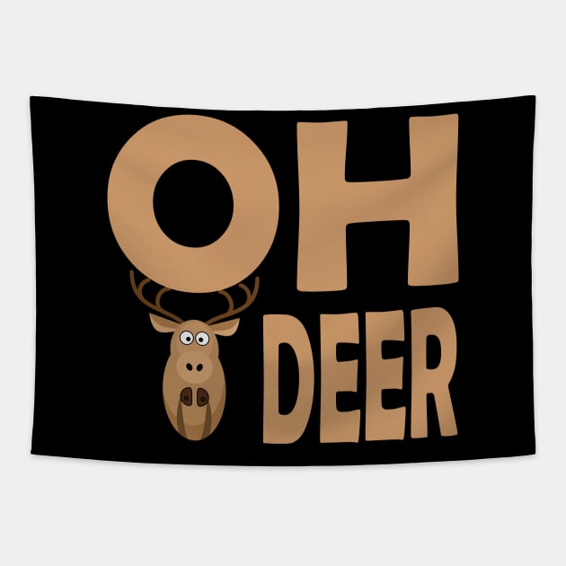 Oh deer design Tapestry by Farhad