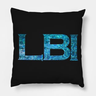 Long Beach Island LBI Water Letters Pillow