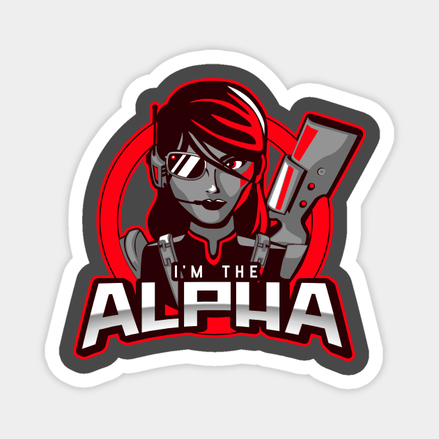 I'm The Alpha (17) Magnet by CavemanMedia